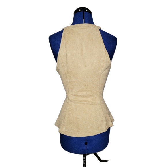 Fashion Nova Tan Peplum Top - Picture 5 of 9